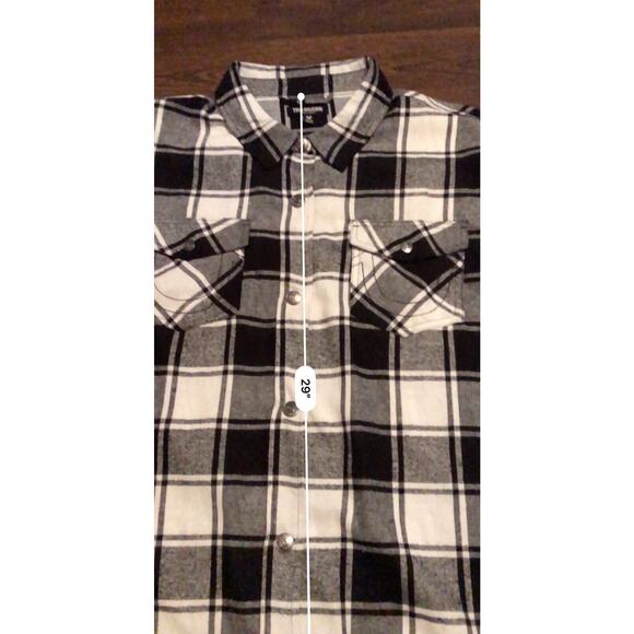 RareTrue Religion Flannel Shirt Plaid L Snap Western Logo On Pockets Mens Sz XL - Picture 9 of 12